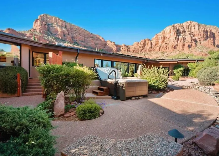 Ferienhaus Chapel Vista Main House Red Rock Views And Hot Tub *
