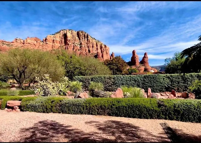 Ferienhaus Chapel Vista Main House Red Rock Views And Hot Tub Sedona